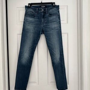 Express Men's Dark Blue Slim/Skinny Jeans